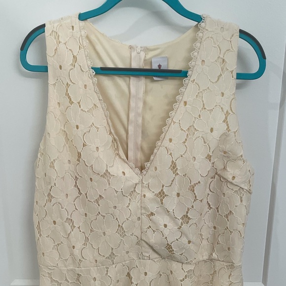 Never Worn Lilian Cream Floral Tank Dress - Picture 3 of 3